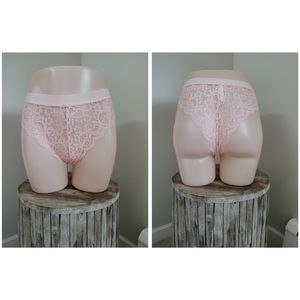 NWOT lace sheer high waisted high cut panties.